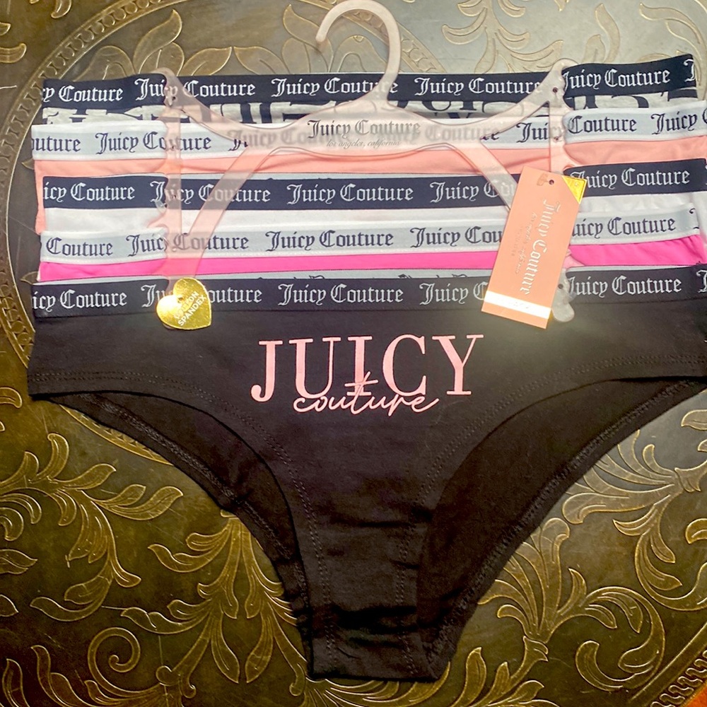 COPY - Juicy Couture Hipsters Cotton Spandex Panty 5 Pack size Lg